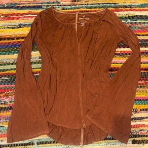 American Eagle Outfitters Long Flare Sleeve Blouse